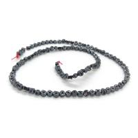 Las Perlas De Hematites Sin Magnético, Hematite, pulido, Bricolaje, Negro, 4mm, longitud:aproximado 40 cm, Vendido por Sarta[