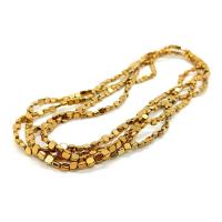 Perles hématite non-magnétique, cadre, Plaqué d'or, DIY, doré Environ 40 cm, Vendu par brin[