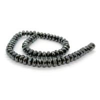 Nicht magnetische Hämatit Perlen, Abakus,Rechenbrett, poliert, DIY & verschiedene Größen vorhanden & facettierte, schwarz, Länge:ca. 40 cm, verkauft von Strang