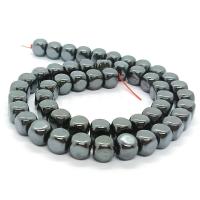 Nicht magnetische Hämatit Perlen, Quadrat, poliert, DIY & verschiedene Größen vorhanden, schwarz, Länge:ca. 40 cm, verkauft von Strang