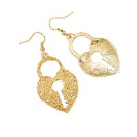 Boucle d'oreille goutte Zinc Alloy, alliage de zinc, Placage de couleur d'or, bijoux de mode & pour femme & creux Vendu par paire