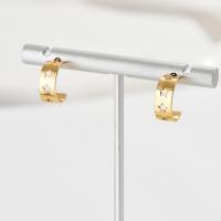 Brass Stud Earring, gold color plated, fashion jewelry & for woman & hollow [