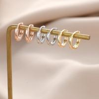 Brass Huggie Hoop Earring, Round, plated, three pieces & fashion jewelry nickel, lead & cadmium free [