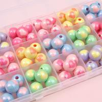 Perles acryliques lustres, Acrylique, Rond, DIY & normes différentes pour le choix, plus de couleurs à choisir Vendu par sac[
