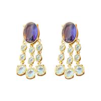 Crystal Drop Earring, Zinc Alloy, with Crystal, fashion jewelry & for woman & with rhinestone [