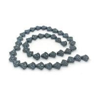 Las Perlas De Hematites Sin Magnético, Hematite, pulido, Bricolaje, Negro, 9mm, longitud:aproximado 40 cm, Vendido por Sarta