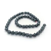 Las Perlas De Hematites Sin Magnético, Hematite, pulido, Bricolaje, Negro, 8mm, longitud:aproximado 40 cm, Vendido por Sarta