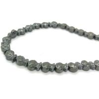 Nicht magnetische Hämatit Perlen, Geldsack, poliert, DIY, schwarz, 7x9mm, Länge:ca. 40 cm, verkauft von Strang