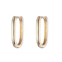 Brass Hoop Earring, gold color plated, fashion jewelry & for woman [