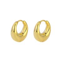 Brass Lever Back Earring, plated, fashion jewelry & for woman 17mm 
