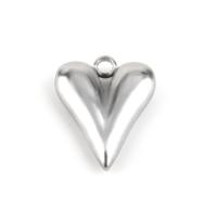 Кулон Сердце из Нержавеющей стали, Нержавеющая сталь 304, DIY, оригинальный цвет 10ПК/сумка, продается сумка[