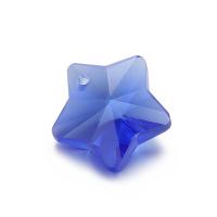 Glass Pendants, Star, DIY 13mm 