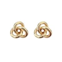 Brass Stud Earring, gold color plated, fashion jewelry & for woman, 12mm [