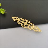 Hair Stick Findings, Iron, gold color plated, DIY & hollow [
