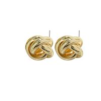 Iron Stud Earring, gold color plated & for woman, 18-36mm 