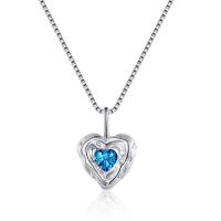 Cubic Zircon Micro Pave Brass Necklace, with 1.97inch extender chain, Heart, fashion jewelry & micro pave cubic zirconia & for woman Approx 15.75 Inch 
