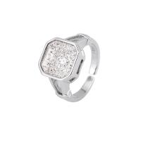 Cubic Zirconia Micro Pave Brass Finger Ring, fashion jewelry & micro pave cubic zirconia & for woman, 12mm [