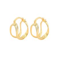 Brass Lever Back Earring, plated, fashion jewelry & for woman 