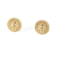 Zinc Alloy Stud Earring, Lion, gold color plated & for woman 