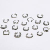 Zinc Alloy Toe Ring, silver color plated, 18 pieces & fashion jewelry & for woman, silver color [