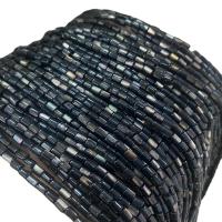 Black Shell Beads, Column, polished, DIY, black Approx 