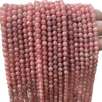 Rhodonit Perlen, rund, poliert, DIY & verschiedene Größen vorhanden, Rosa, Länge:ca. 39 cm, verkauft von Strang