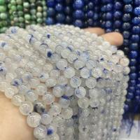 Einzelne Edelstein Perlen, Dumortierit, rund, poliert, DIY & verschiedene Größen vorhanden, gemischte Farben, Länge:ca. 39 cm, verkauft von Strang
