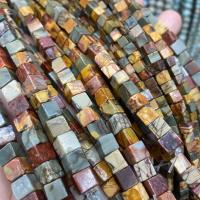 Picasso Jasper Beads, Square, DIY mixed colors Approx 39 cm [