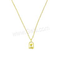Zinc Alloy Necklace, with 5CM extender chain, gold color plated, fashion jewelry & for woman Approx 40 cm [