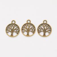 Zinc Alloy Jewelry Pendants, Round, plated, DIY [