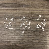 Sterling Silver Beads, 925 Sterling Silver, Triangle, DIY silver color 