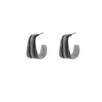 Acryl Stud Ohrring, poliert, Modeschmuck & für Frau, schwarz, 23x22mm, verkauft von Paar[