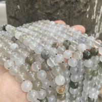 Single Gemstone Beads, Cloud Quartz, Round, polished, DIY mixed colors Approx 39 cm [