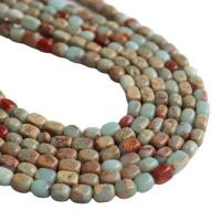 Perles de pierre gemme unique, Shoushan Stone, cadre, poli, DIY, couleurs mélangées Environ Vendu par brin