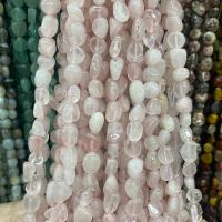 Perles en Quartz Rose naturel, pepite, poli, DIY, rose clair Environ Vendu par brin