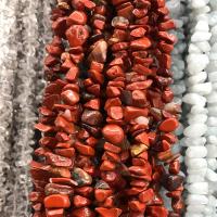 Rote Jaspis Perle, Roter Jaspis, Klumpen, poliert, DIY, rot, 5x8mm, ca. 230PCs/Strang, verkauft von Strang[