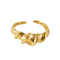 Stainless Steel Finger Ring, 304 Stainless Steel, 18K gold plated, fashion jewelry & for woman, golden, 22mm [