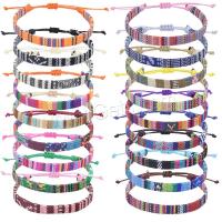 Fashion Create Wax Cord Bracelets, Cloth, with Wax Cord, folk style & Unisex & adjustable 7.5mm Approx 16-26 cm 