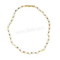Shell Necklace, with Cubic Zirconia, Bohemian style & for woman Approx 40 cm [