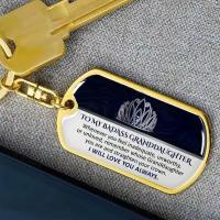 Stainless Steel Key Chain, 304 Stainless Steel, Vacuum Ion Plating, Unisex & with letter pattern & epoxy gel 