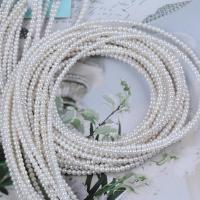 Natural Freshwater Pearl Loose Beads, Round, DIY, white, 2.5-3mm Approx 36-40 cm 