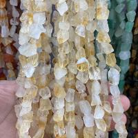 Cristal en jaune naturelles, perles de citrine, pepite, poli, DIY, Jaune Environ Vendu par brin