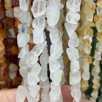 Natürliche klare Quarz Perlen, Klarer Quarz, Klumpen, poliert, DIY, weiß, 8x10mm, ca. 40PCs/Strang, verkauft von Strang[