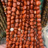 Rote Jaspis Perle, Roter Jaspis, Klumpen, poliert, DIY, rot, 8x10mm, ca. 40PCs/Strang, verkauft von Strang