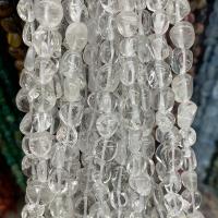Natürliche klare Quarz Perlen, Klarer Quarz, Klumpen, poliert, DIY, klar, 8x10mm, ca. 40PCs/Strang, verkauft von Strang[