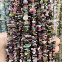 Natürlicher Turmalin Perlen, Klumpen, poliert, DIY, gemischte Farben, 5x8mm, ca. 210PCs/Strang, verkauft von Strang