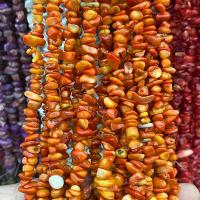Natürliche Korallen Perlen, Koralle, Klumpen, poliert, DIY, orange, 5x8mm, Länge:ca. 80 cm, verkauft von Strang
