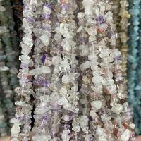 Mode de perles de cristal, Super sept cristaux, pepite, poli, DIY, couleurs mélangées Environ 80 cm, Vendu par brin[