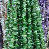 Jaspis Stein Perlen, Klumpen, poliert, DIY, grün, 5x8mm, Länge:ca. 80 cm, verkauft von Strang[