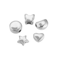 Edelstahl Perlen, 304 Edelstahl, Vakuum-Ionen-Beschichtung, DIY & verschiedene Stile für Wahl, keine, 20PCs/Tasche, verkauft von Tasche[